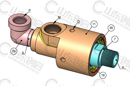 55/57系列通用型旋转接头内部结构图