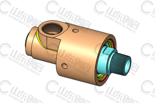 55/57系列通用型旋转接头三维立体图